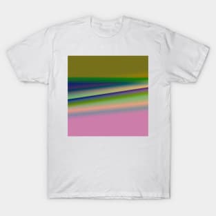 BLUE GREEN PINK TEXTURE ART T-Shirt